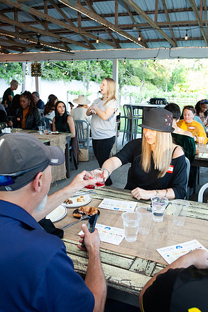 Yelp Elite members enjoying event with food